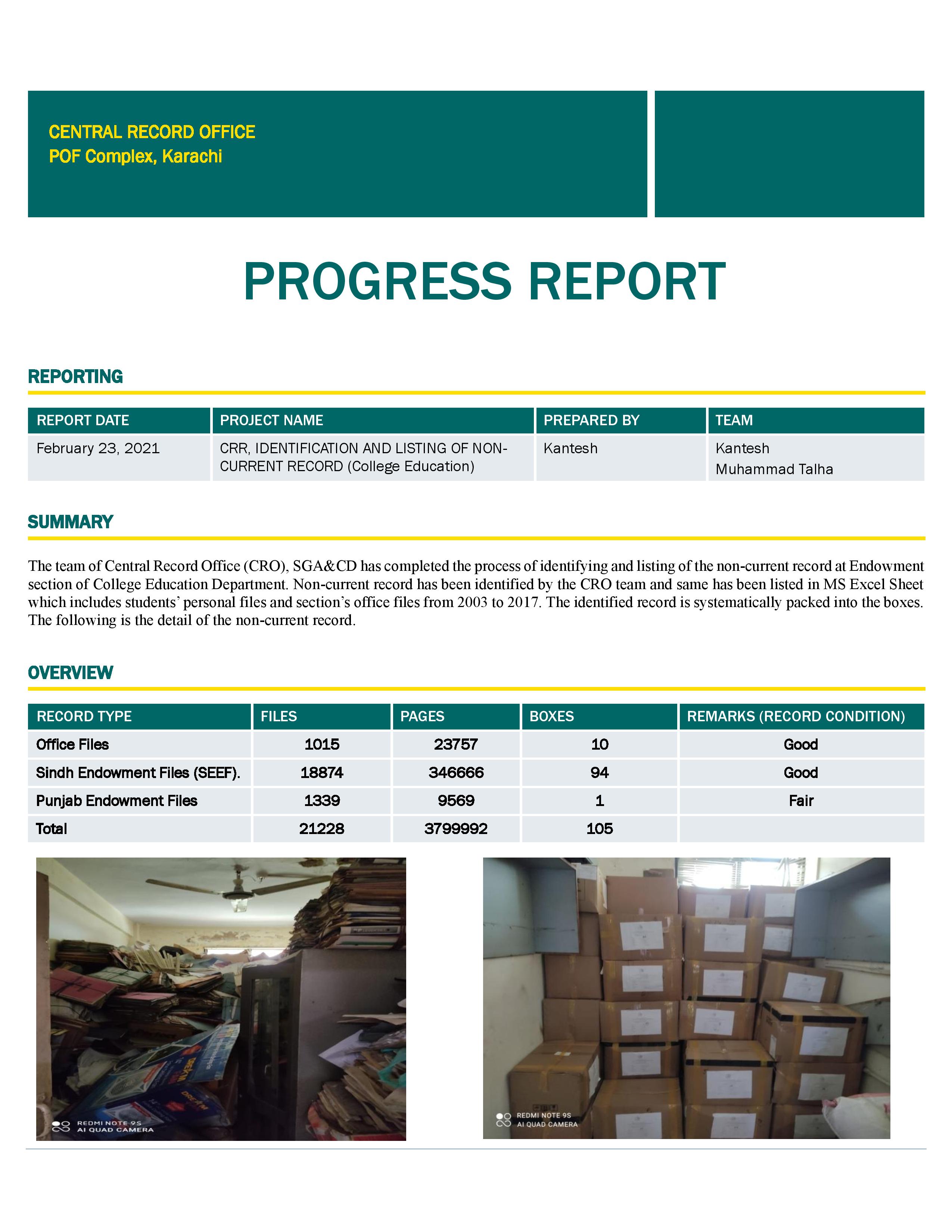 Endowment Report